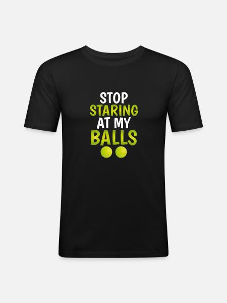 Fun tennis - Men's Slim Fit T-Shirt - black