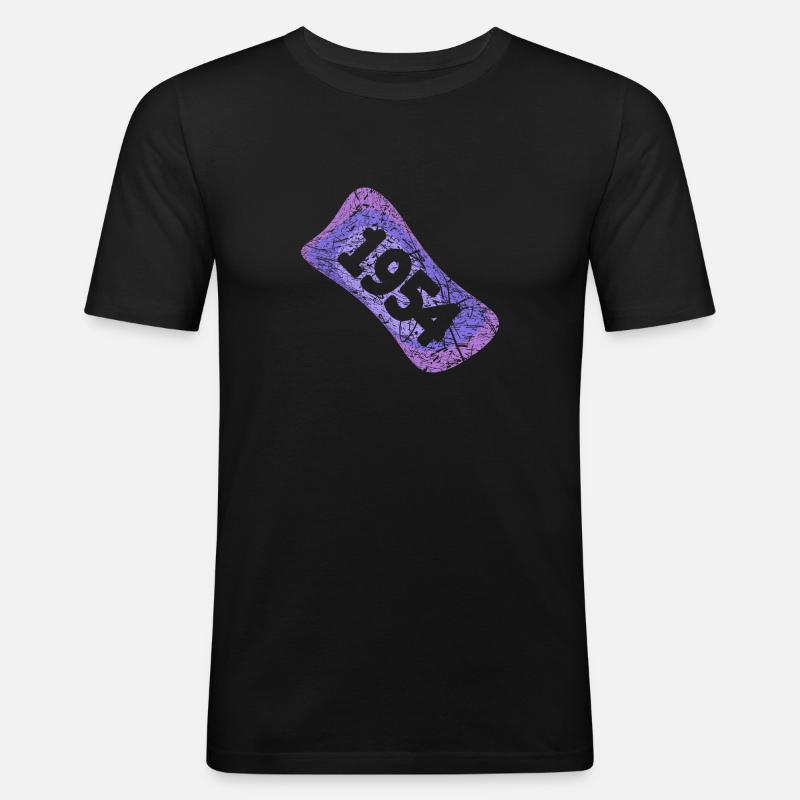 Studenten 1954 - Männer Slim Fit T-Shirt - Schwarz