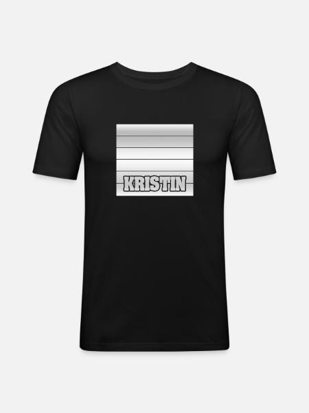 Gift for Kristin - Men's Slim Fit T-Shirt - black