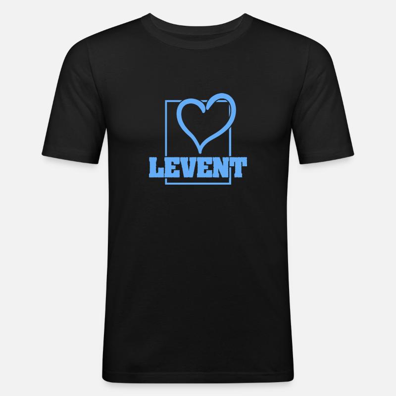 Bachelor Levent - Männer Slim Fit T-Shirt - Schwarz