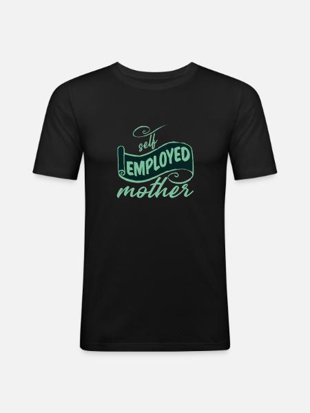 Mère indépendante 2 - T-shirt près du corps Homme - noir