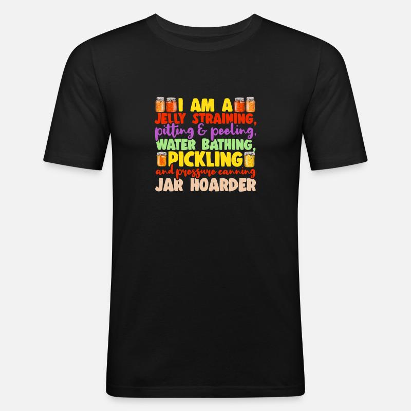 Einmachen Einkochen Lebensmitteln Konservieren - Männer Slim Fit T-Shirt - Schwarz