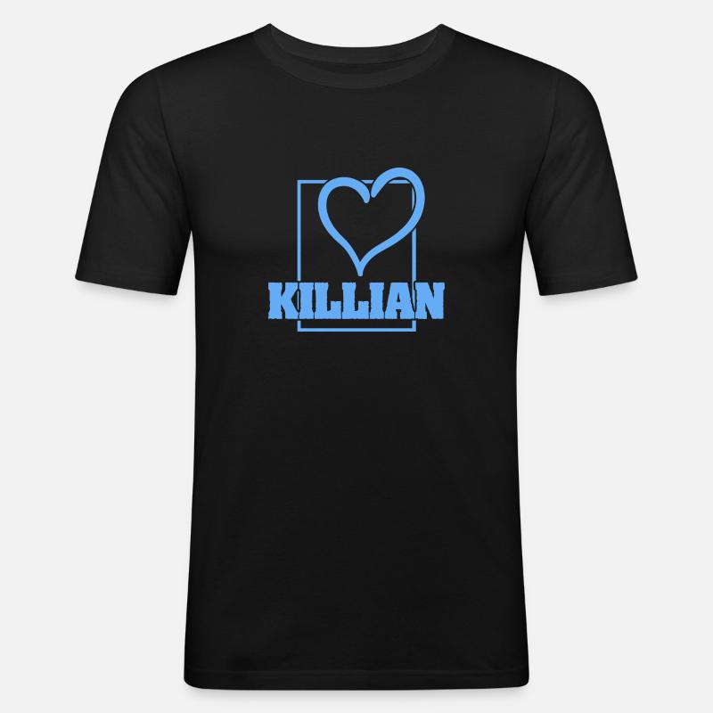 Killian als Bachelor - Männer Slim Fit T-Shirt - Schwarz