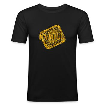 Cyril dans le rôle de Stardust - T-shirt près du corps Homme - noir - Devant - Nik (191cm)