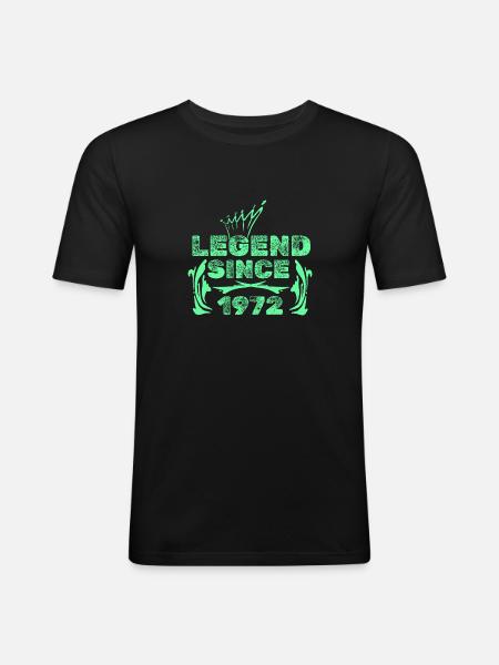 1972 - Men's Slim Fit T-Shirt - black