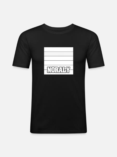Woman's name Noraly - Men's Slim Fit T-Shirt - black