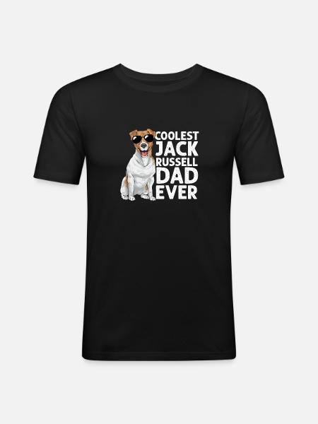 Jack Russell Terrier - Men's Slim Fit T-Shirt - black