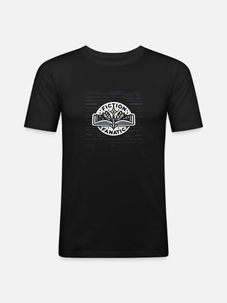 Fiction Fanatic - Men's Slim Fit T-Shirt - black