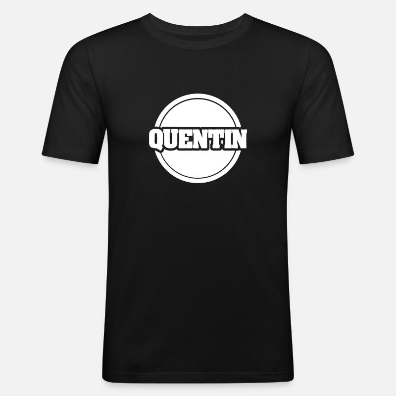 Gift for Quentin - Men's Slim Fit T-Shirt - black