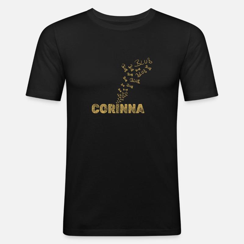 Boot Corinna - Männer Slim Fit T-Shirt - Schwarz