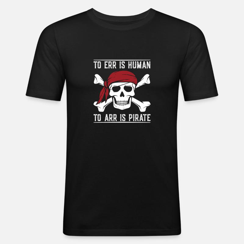 To err is human - Men's Slim Fit T-Shirt - black