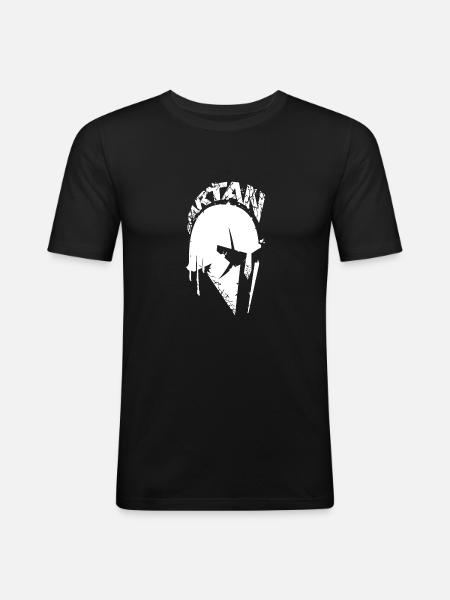 Spartan - Männer Slim Fit T-Shirt - Schwarz
