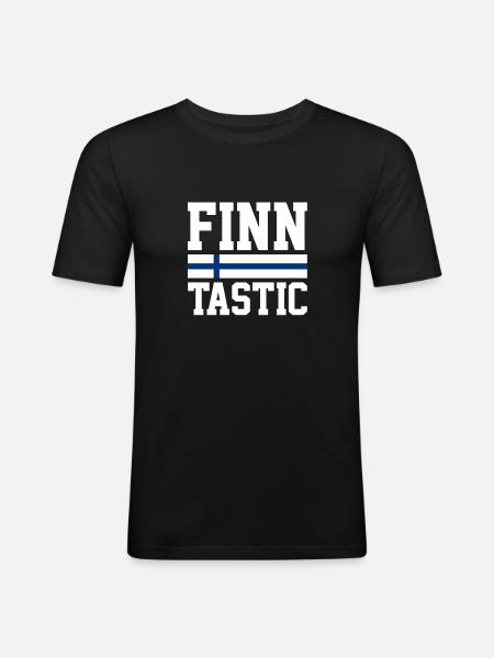 Finnish Finnish Finland - Men's Slim Fit T-Shirt - black