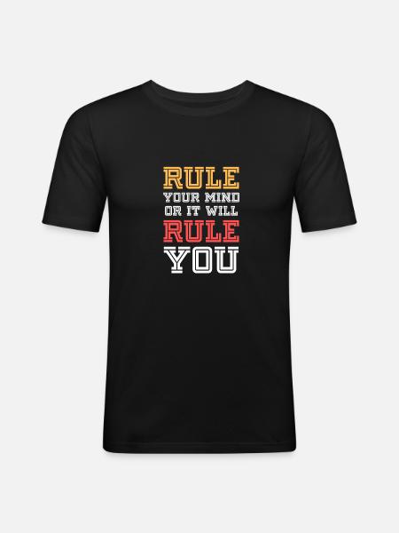 Inspiring Quotes - Men's Slim Fit T-Shirt - black