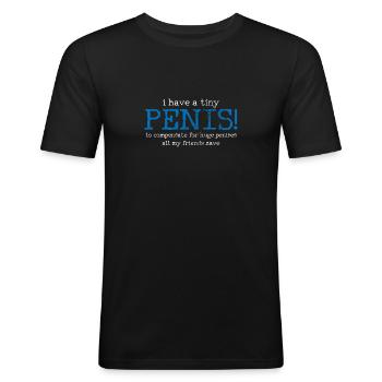 Bachelor Party Adult Humor - Men's Slim Fit T-Shirt - black - Front - Nik (191cm)