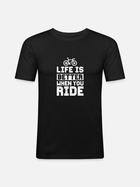 Cycling Cycling - Men's Slim Fit T-Shirt - black