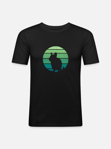 Rongeur Degu - T-shirt près du corps Homme - noir