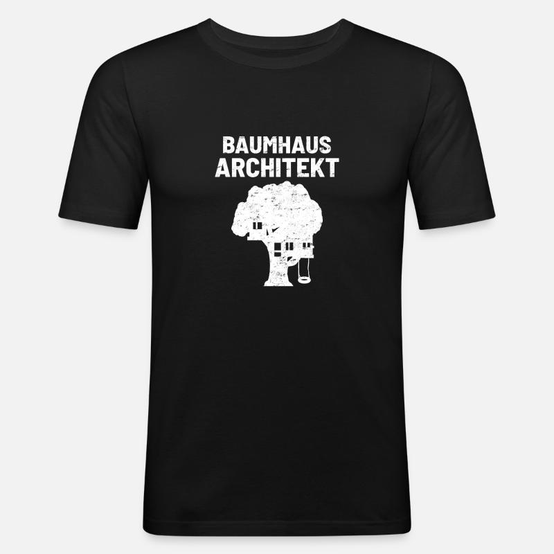 Architekt Architekturstudent - Männer Slim Fit T-Shirt - Schwarz