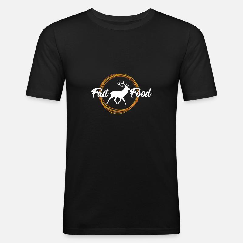 Jagen - Männer Slim Fit T-Shirt - Schwarz