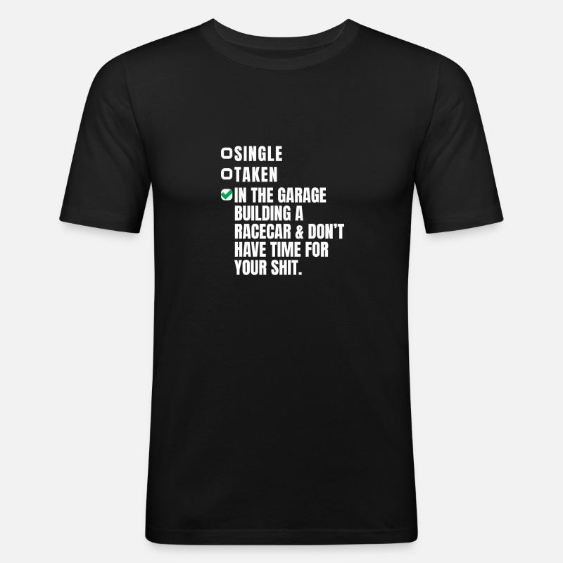 auto - Männer Slim Fit T-Shirt - Schwarz