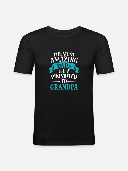 Grandpa - Men's Slim Fit T-Shirt - black