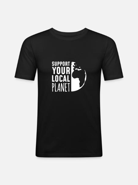 environment - Men's Slim Fit T-Shirt - black