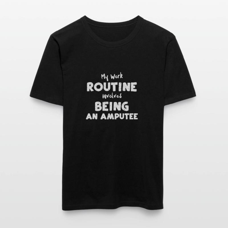 My Work Routine Involves Being A... Men's Slim Fit T-Shirt