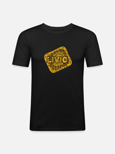 Livio as Stardust - Men's Slim Fit T-Shirt - black