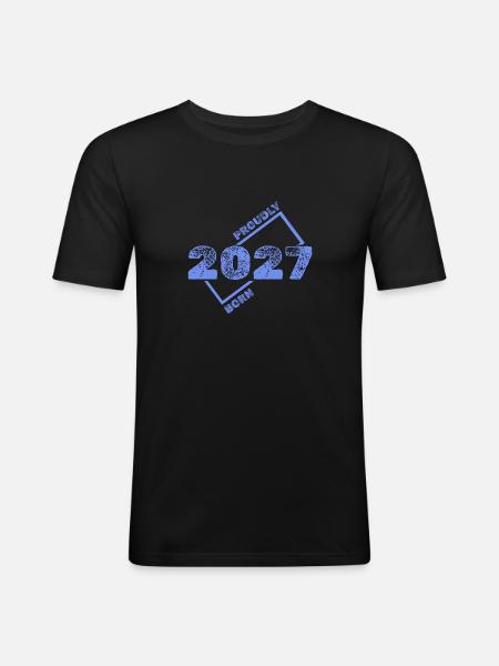 2027 - Men's Slim Fit T-Shirt - black