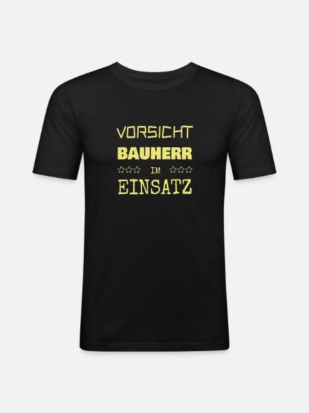 Builder as a vocation - Men's Slim Fit T-Shirt - black