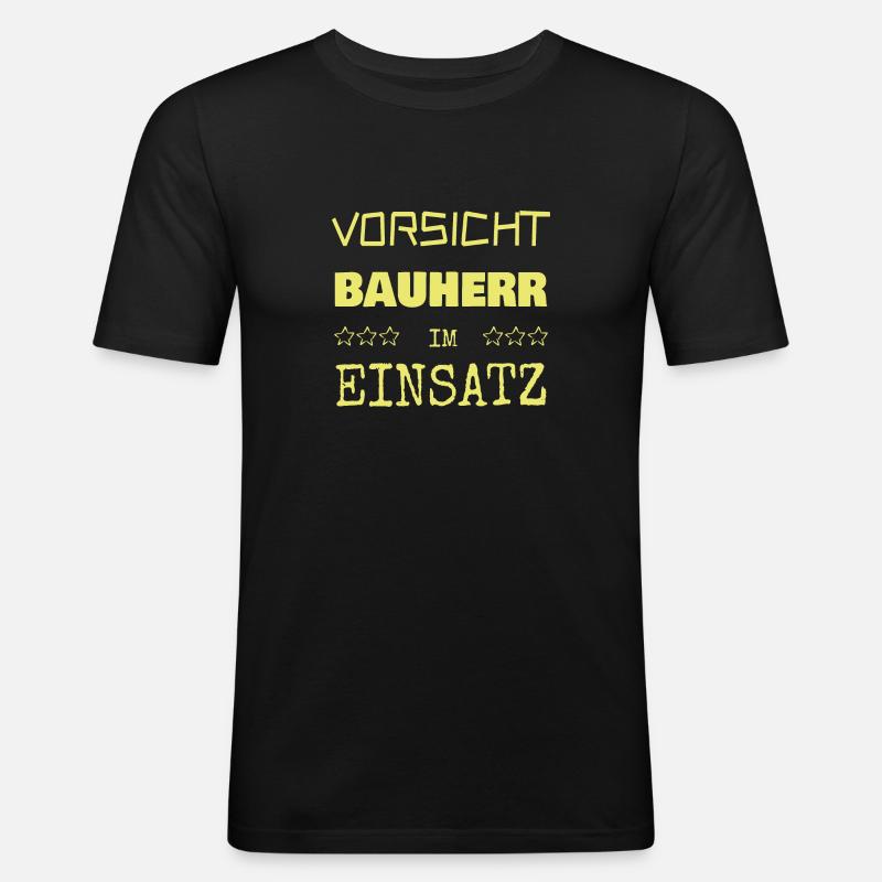 Builder as a vocation - Men's Slim Fit T-Shirt - black