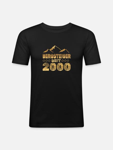 2000 - Men's Slim Fit T-Shirt - black