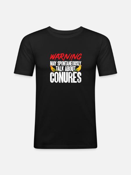 Parakeet, Parrot, Parakeet, Bird - Men's Slim Fit T-Shirt - black