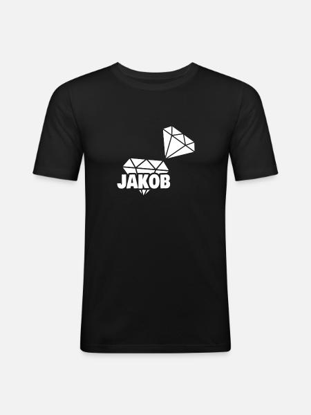 Jacob as precious - Men's Slim Fit T-Shirt - black