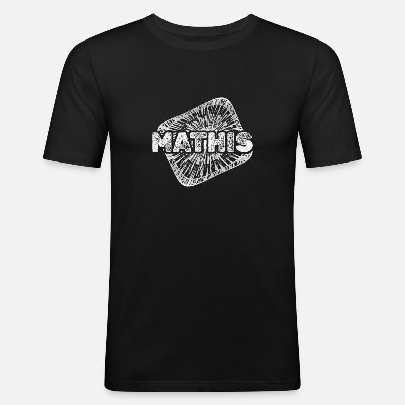 Sternenstaub Mathis - Männer Slim Fit T-Shirt - Schwarz