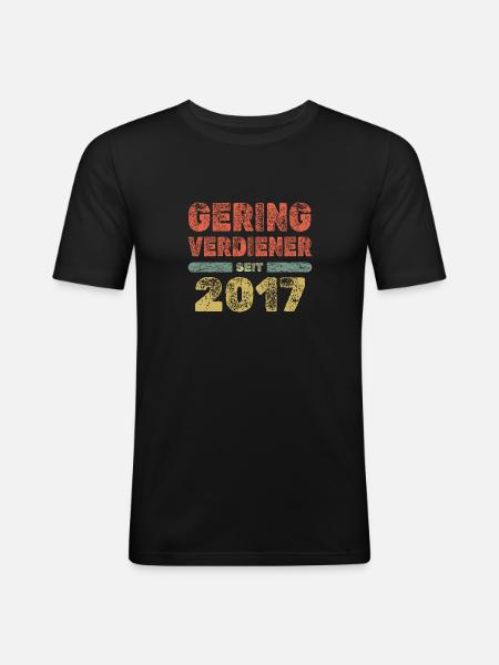 2017 - Men's Slim Fit T-Shirt - black