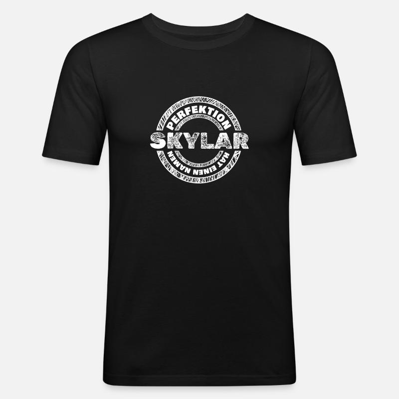 Perfekt Skylar - Männer Slim Fit T-Shirt - Schwarz