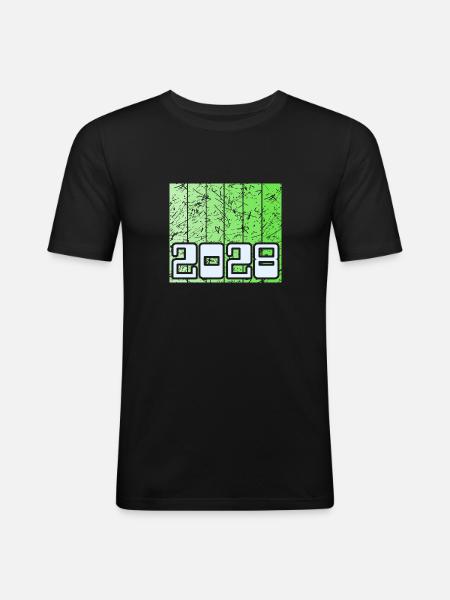 Year 2028 - Men's Slim Fit T-Shirt - black