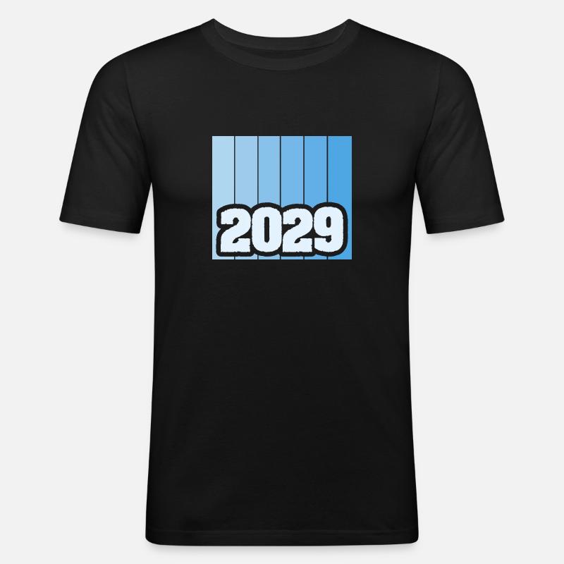 Jahr 2029 - Männer Slim Fit T-Shirt - Schwarz