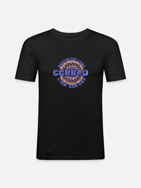 Conrad comme prénom - T-shirt près du corps Homme - noir