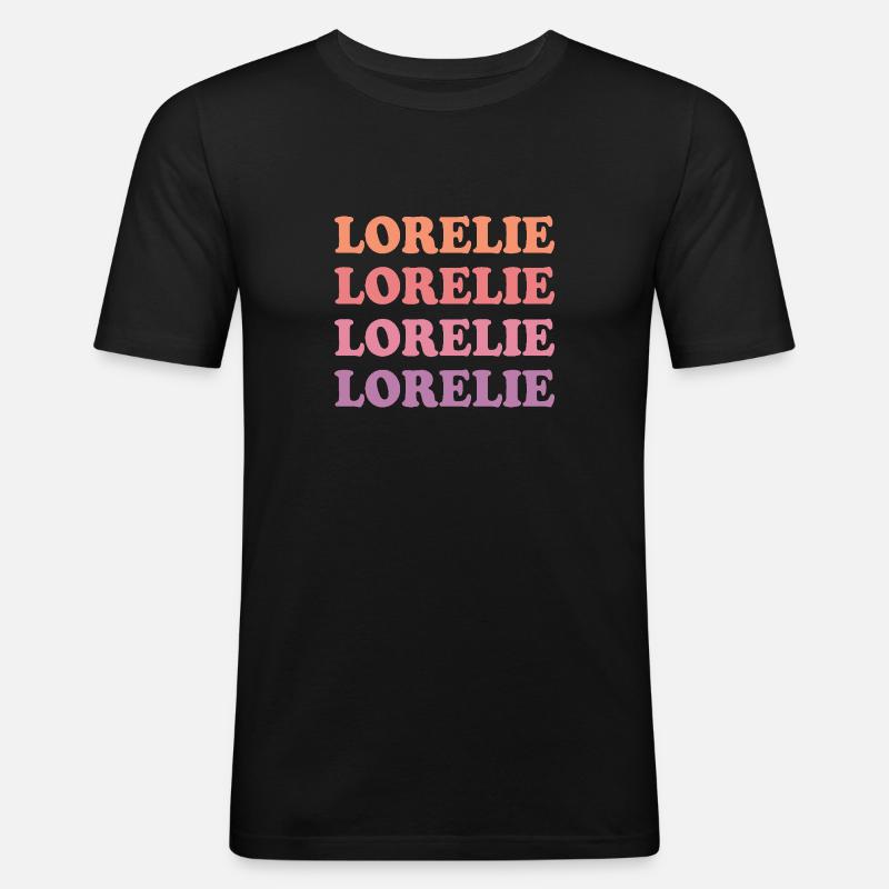 Lorelie - Männer Slim Fit T-Shirt - Schwarz