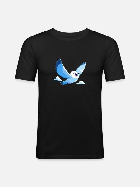 Seagulls Seagull - Men's Slim Fit T-Shirt - black