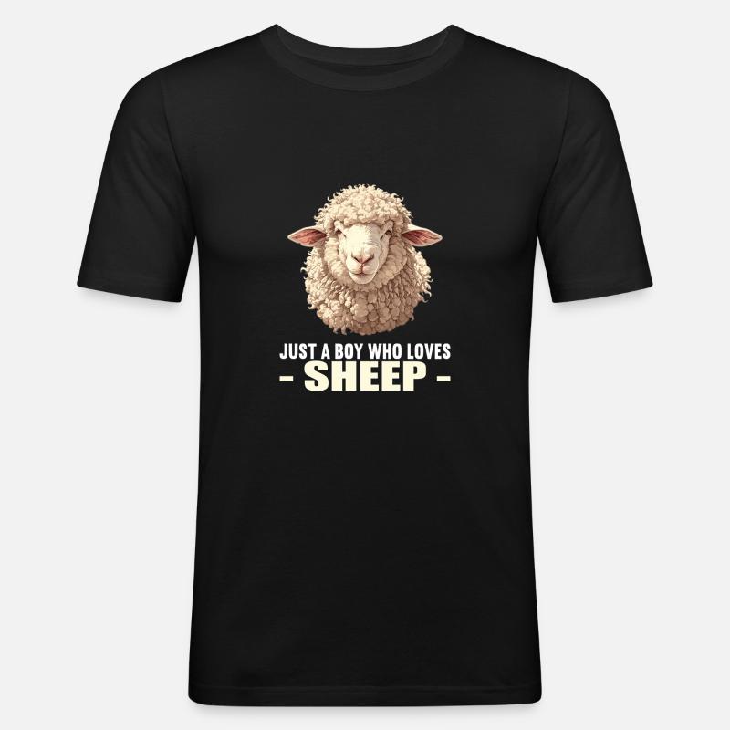 sauer sauer - Slim Fit T-skjorte for menn - svart