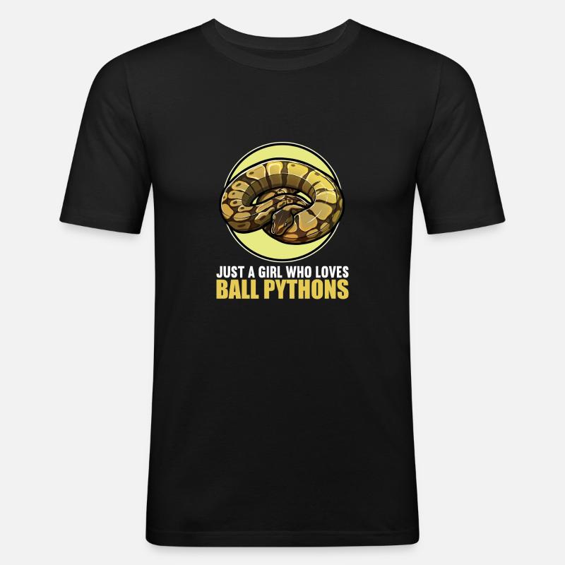 Ball Python Königspythons Königspython - Männer Slim Fit T-Shirt - Schwarz