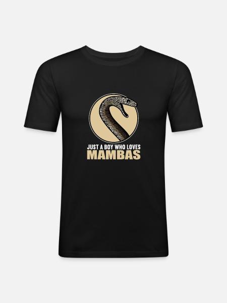 Mambas Mamba - Men's Slim Fit T-Shirt - black