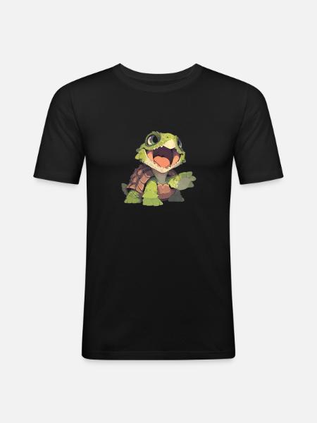 Snapping Turtles Snapping Turtle - Men's Slim Fit T-Shirt - black