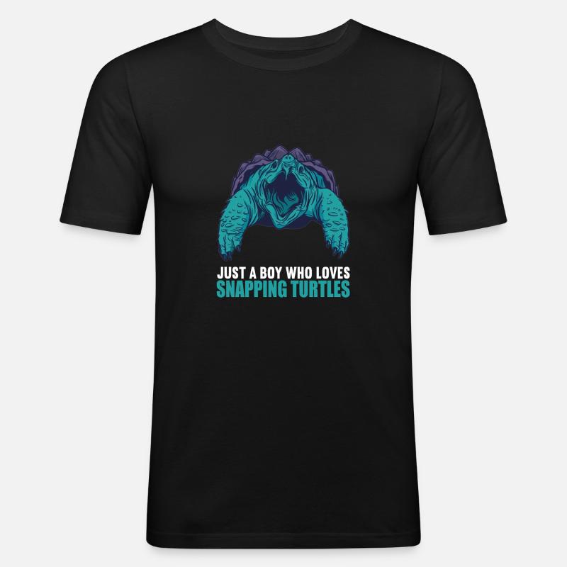 Snapping Turtles Snapping Turtle - Men's Slim Fit T-Shirt - black