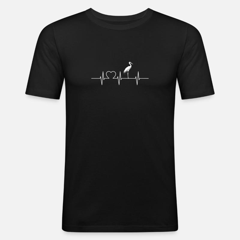 Storks Stork - Men's Slim Fit T-Shirt - black
