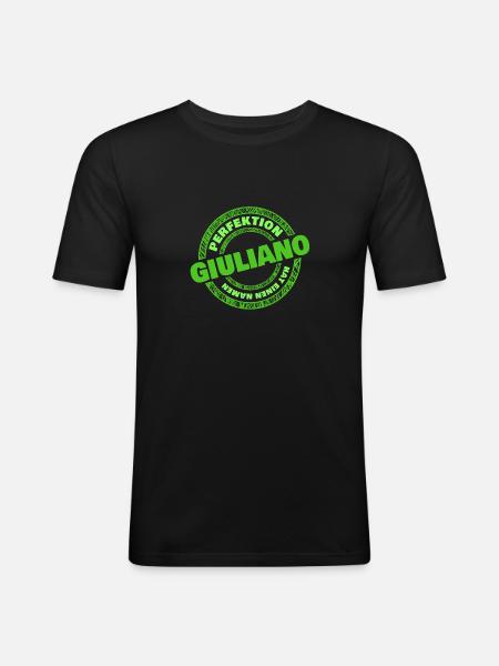 Perfection GIULIANO - Men's Slim Fit T-Shirt - black