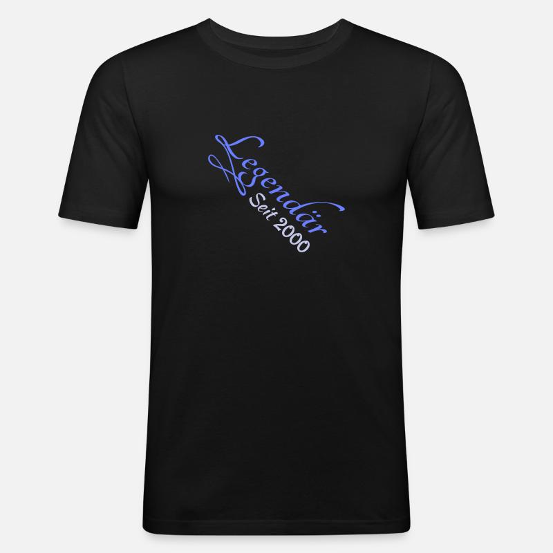 Heldin 2000 - Männer Slim Fit T-Shirt - Schwarz